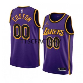 Dres Los Angeles Lakers Prilagođeni Jordan 2022-23 Statement Edition Ljubičasta Swingman - Muške
